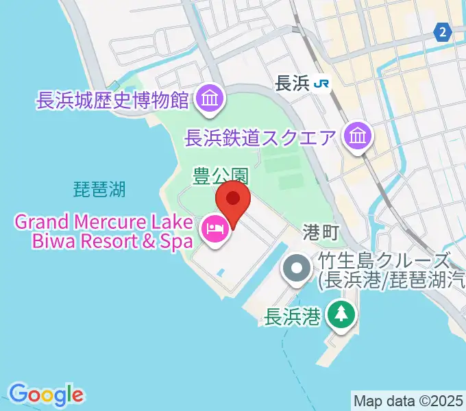長浜文化芸術会館の地図