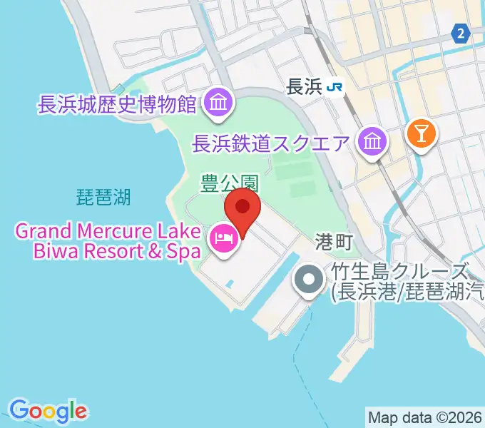 長浜文化芸術会館の地図