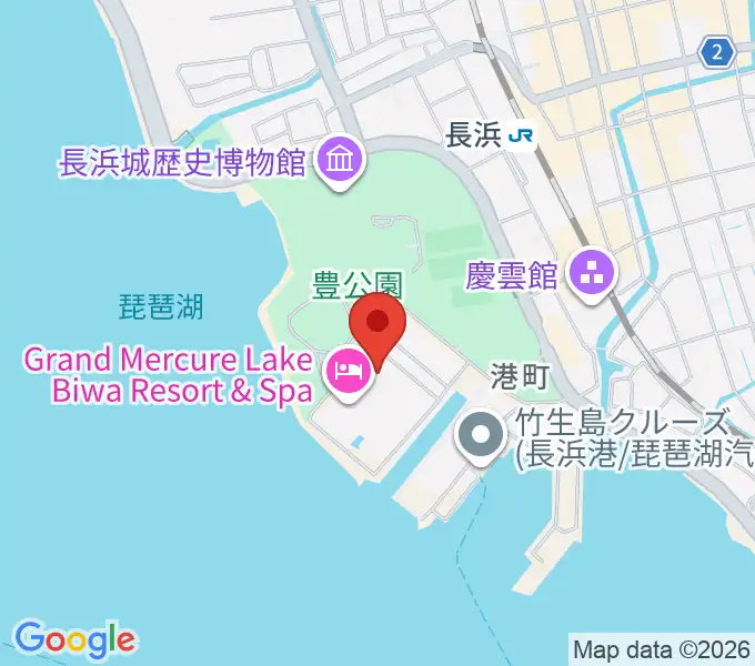 長浜文化芸術会館の地図