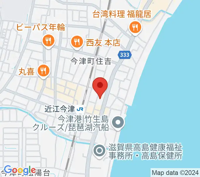 高島市民会館の地図