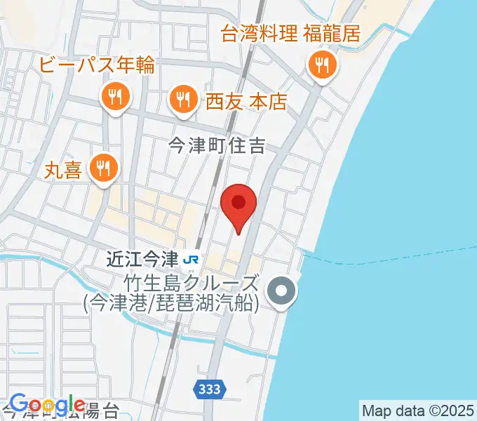 高島市民会館の地図