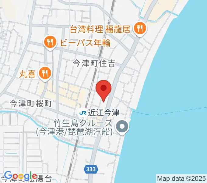 高島市民会館の地図