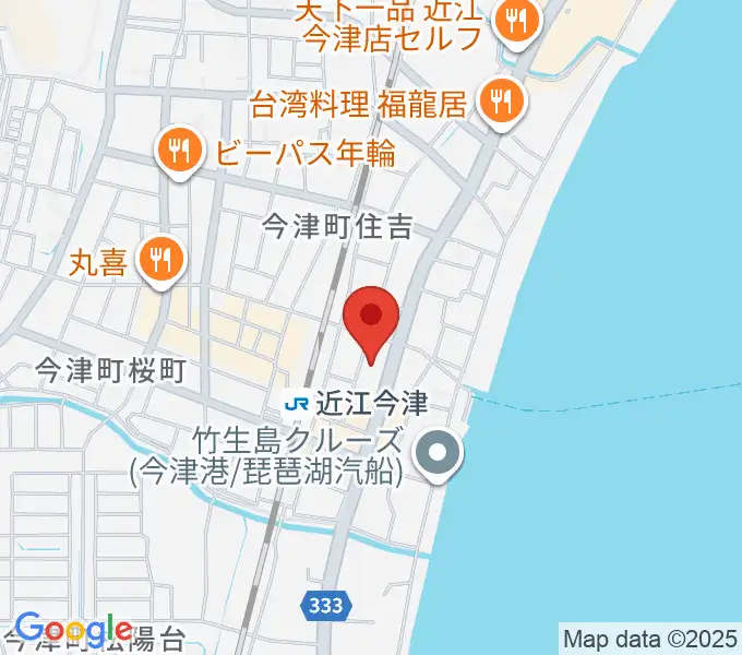 高島市民会館の地図
