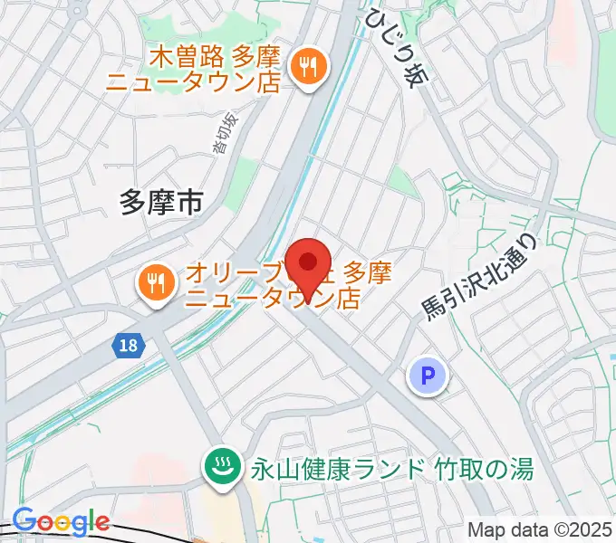 永山Free As Birdの地図