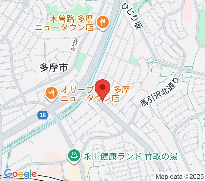 永山Free As Birdの地図