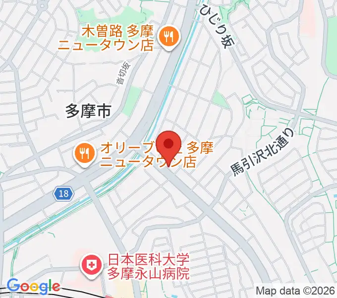 永山Free As Birdの地図