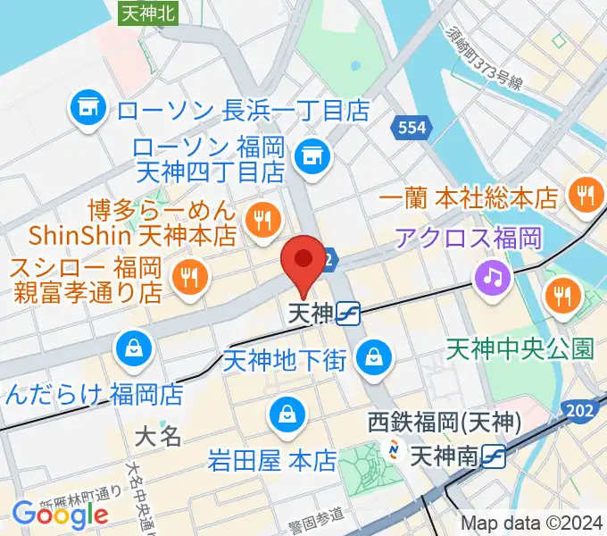 FFGホールの地図