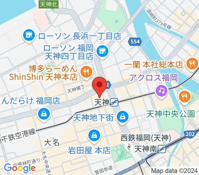 FFGホールの地図