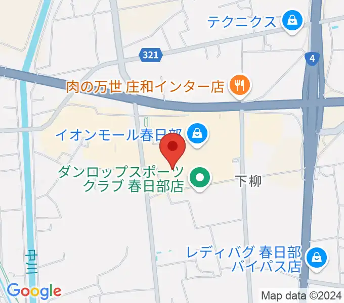 島村楽器 イオンモール春日部店の地図