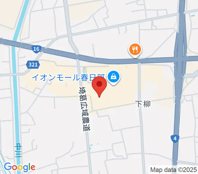 島村楽器 イオンモール春日部店の地図