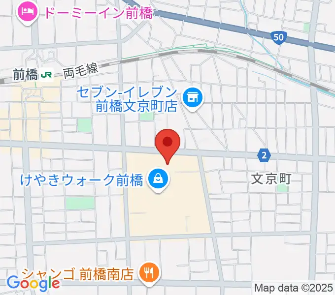 島村楽器 けやきウォーク前橋店の地図