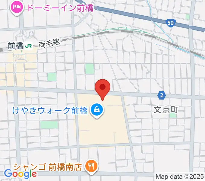 島村楽器 けやきウォーク前橋店の地図