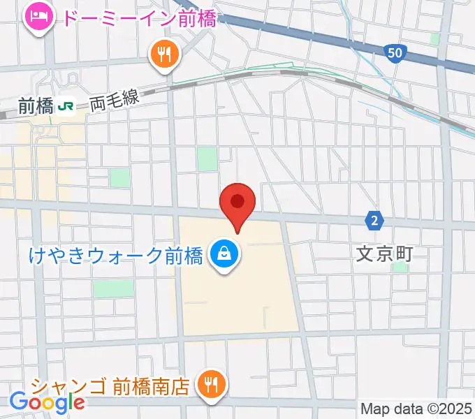 島村楽器 けやきウォーク前橋店の地図