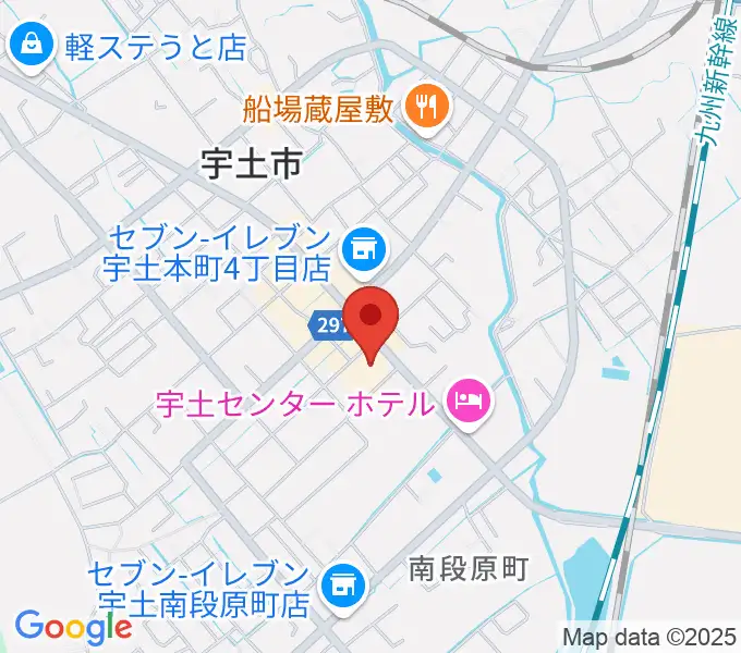 宇土市民会館の地図