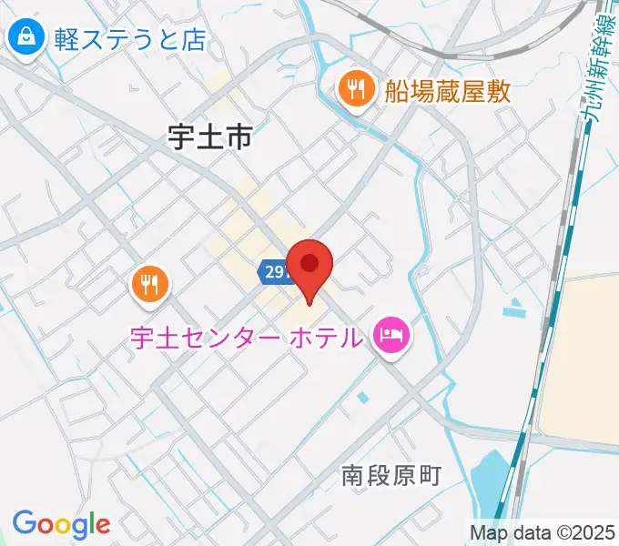 宇土市民会館の地図