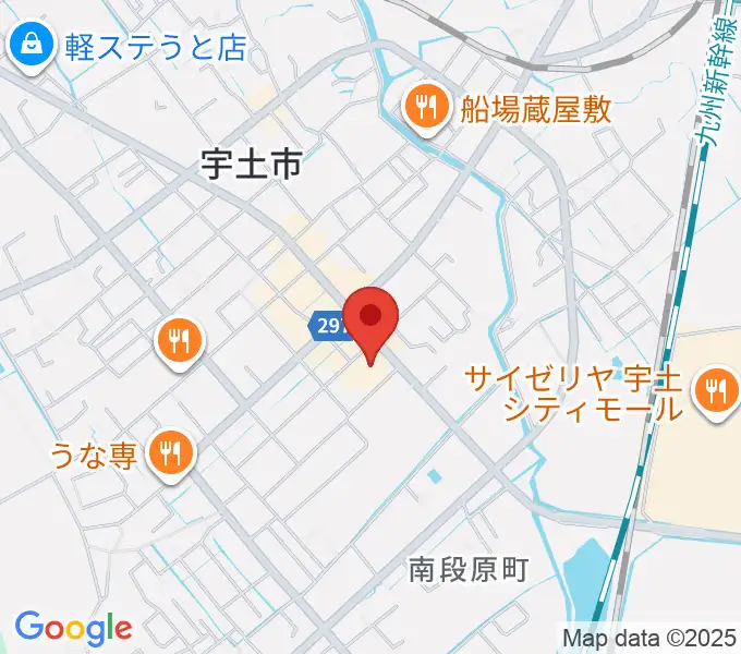 宇土市民会館の地図