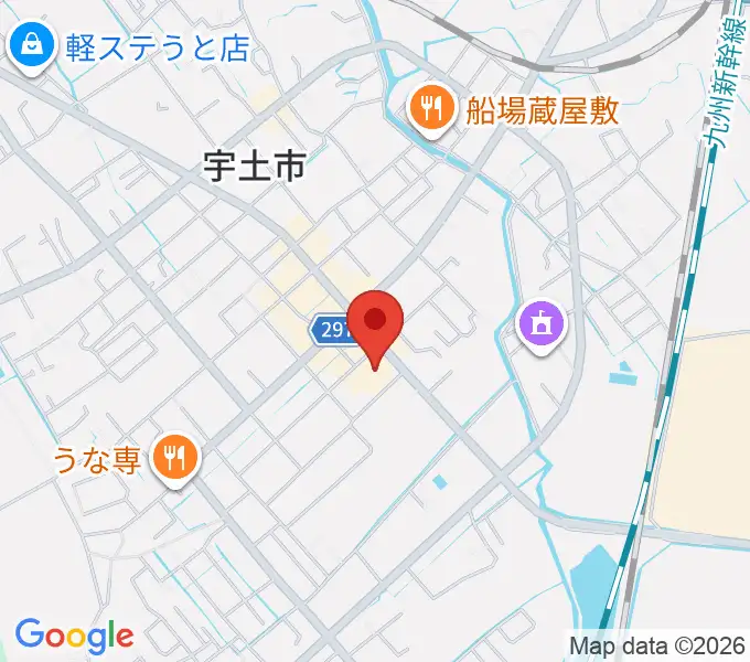 宇土市民会館の地図