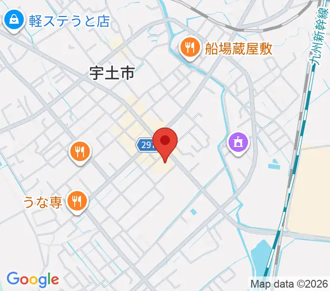 宇土市民会館の地図