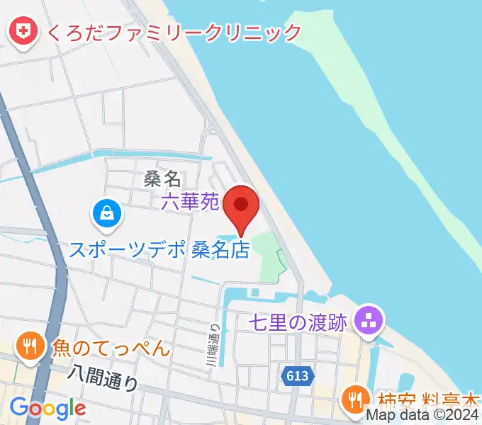 六華苑の地図