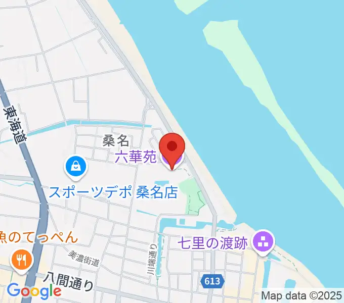 六華苑の地図