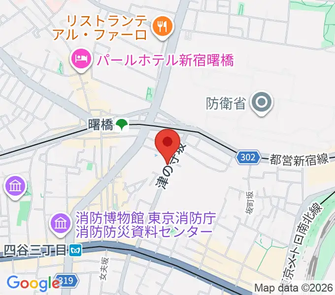 四谷サロンガイヤールの地図