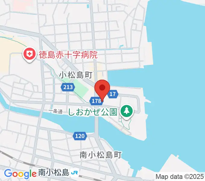小松島市サウンドハウスホールの地図