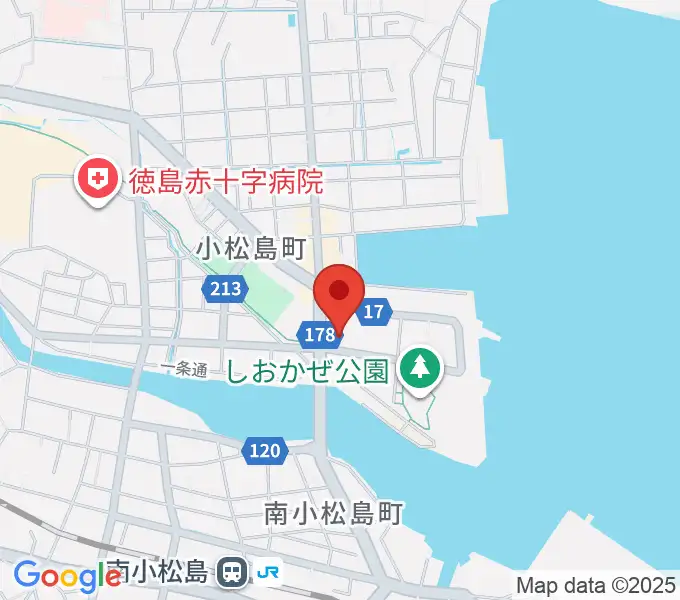 小松島市サウンドハウスホールの地図