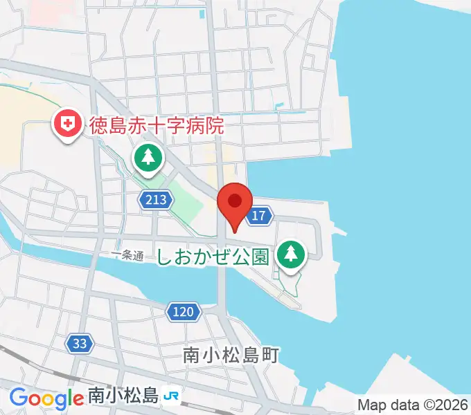小松島市サウンドハウスホールの地図