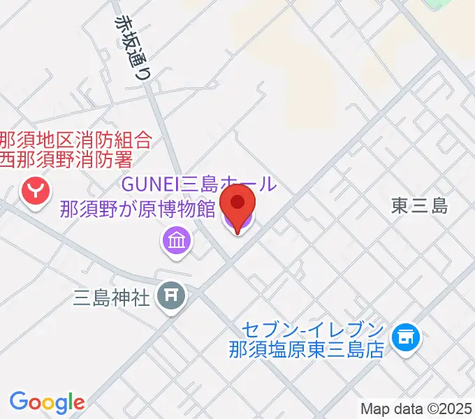 GUNEI三島ホールの地図
