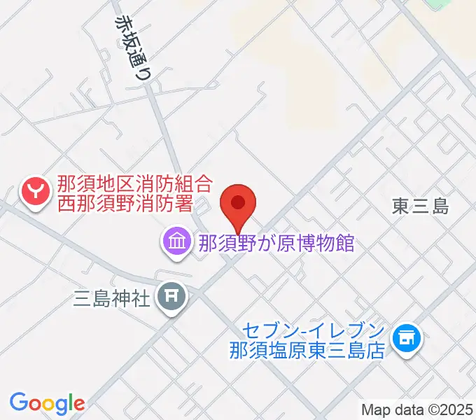 那須塩原市三島ホールの地図