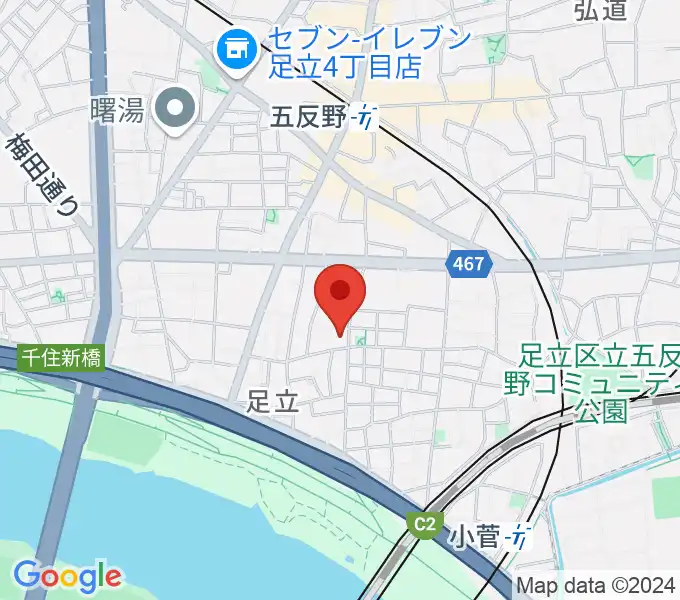 森田バイオリン教室の地図