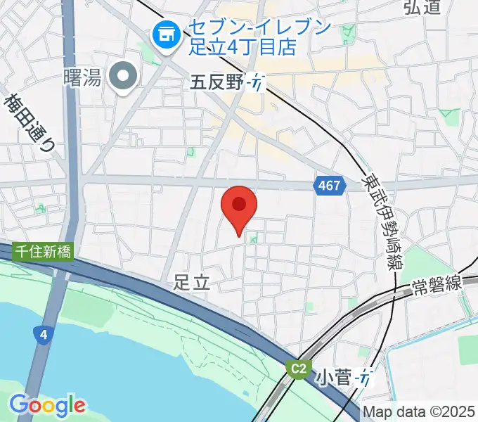 森田バイオリン教室の地図