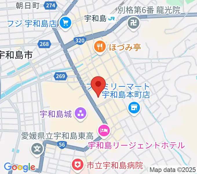 南予文化会館の地図
