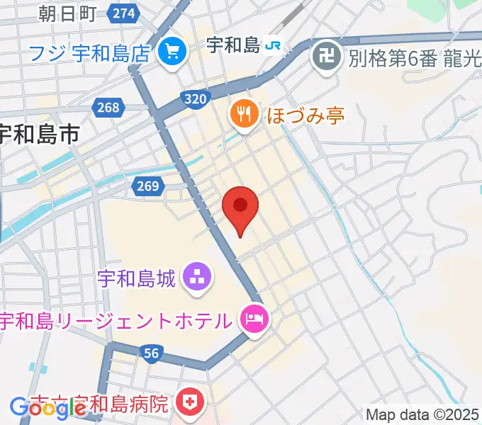 南予文化会館の地図