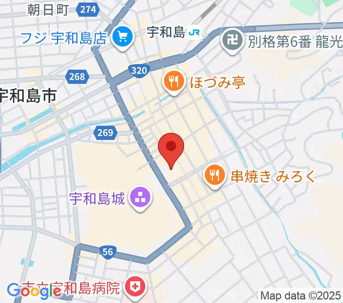 南予文化会館の地図