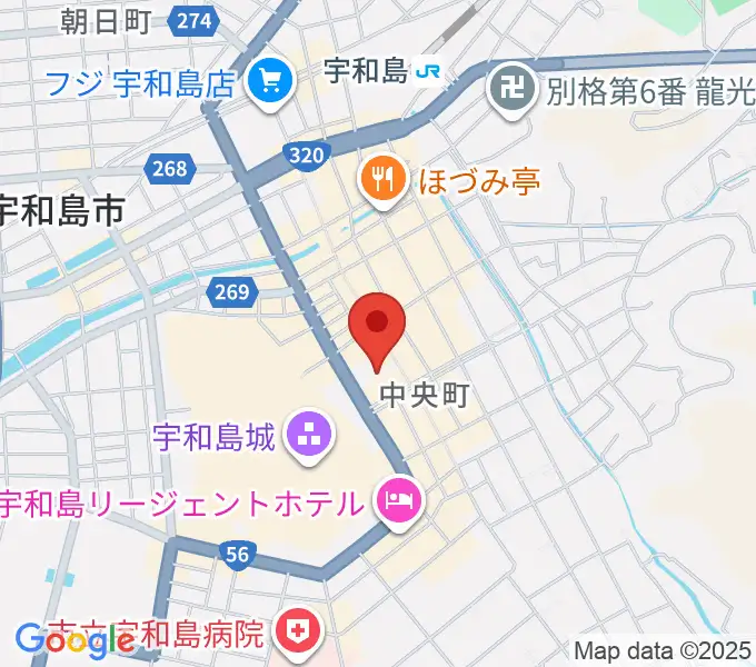 南予文化会館の地図