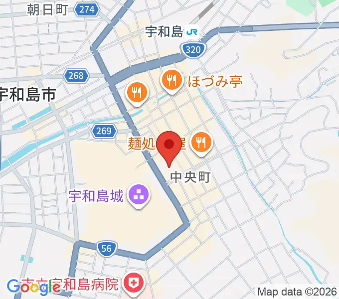南予文化会館の地図