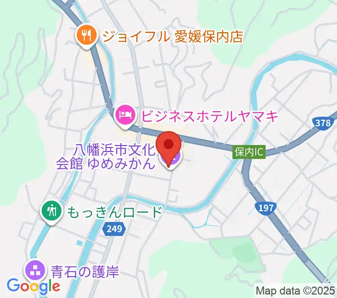 八幡浜市文化会館ゆめみかんの地図