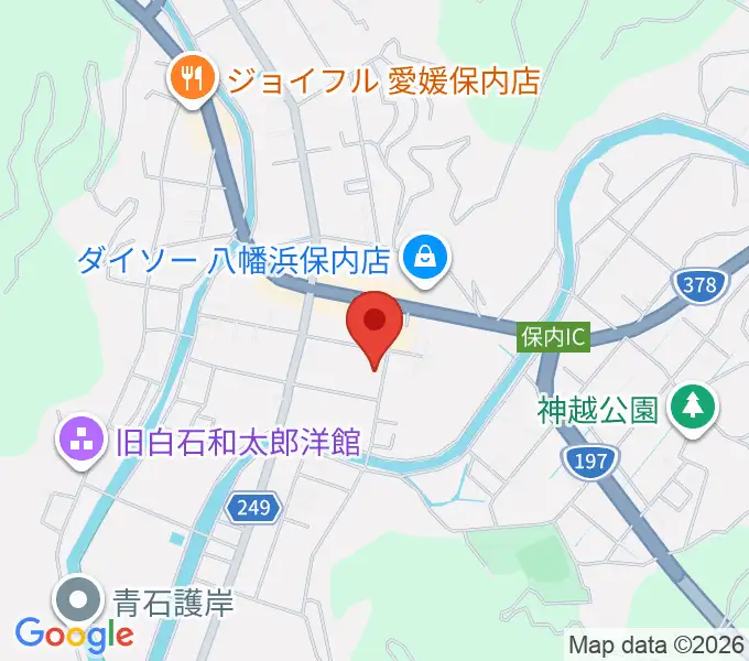 八幡浜市文化会館ゆめみかんの地図