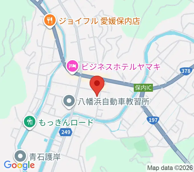 八幡浜市文化会館ゆめみかんの地図