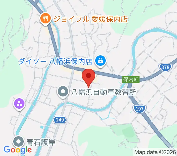 八幡浜市文化会館ゆめみかんの地図