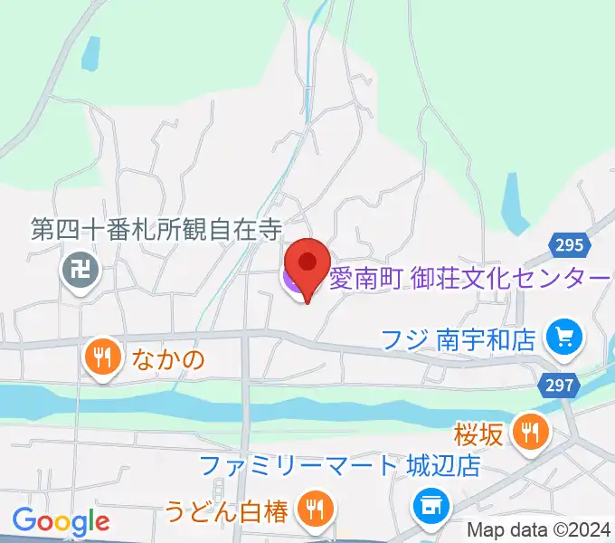 愛南町御荘文化センターの地図