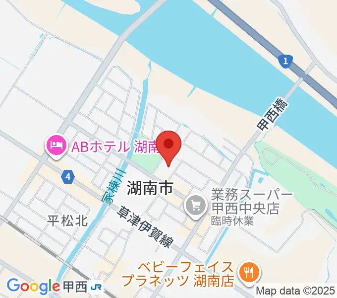 湖南市甲西文化ホールの地図