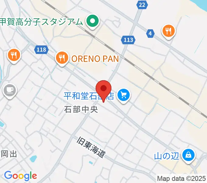 石部文化ホールの地図