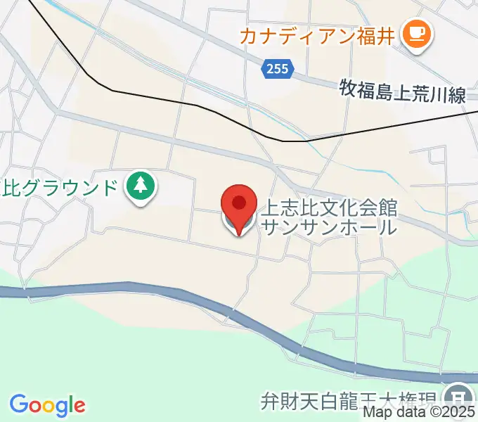 上志比文化会館サンサンホールの地図