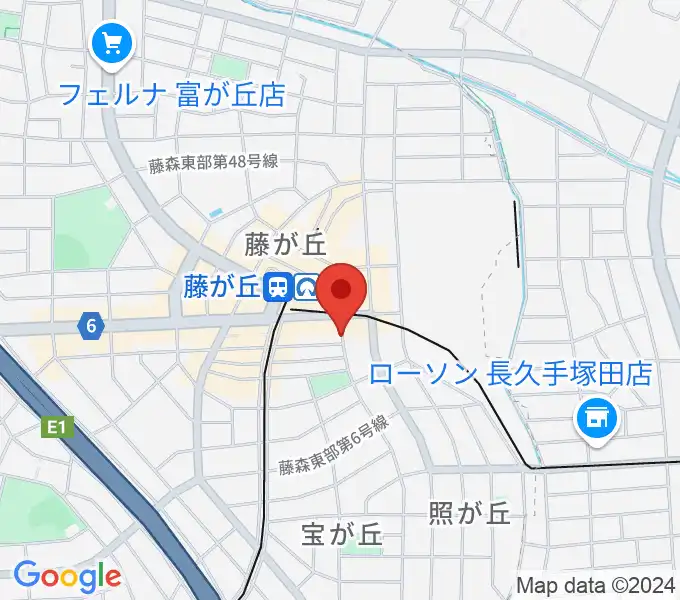 日響楽器 藤ヶ丘店の地図