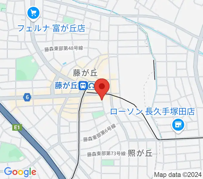 日響楽器 藤ヶ丘店の地図