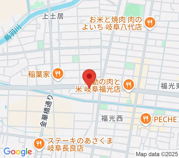 日響楽器 岐阜店の地図