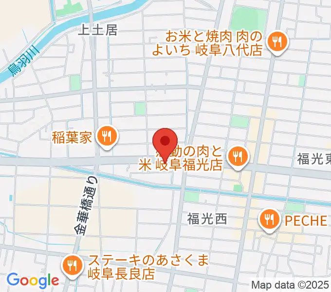 日響楽器 岐阜店の地図