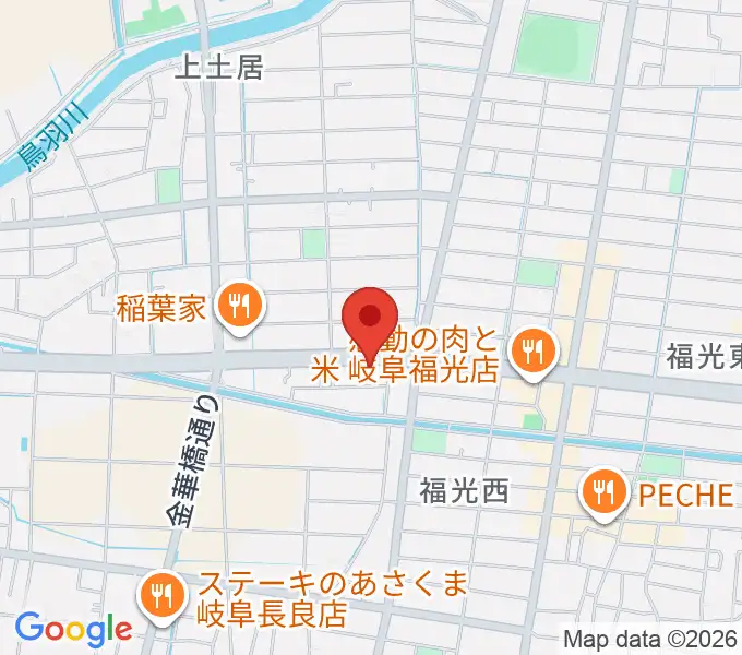 日響楽器 岐阜店の地図